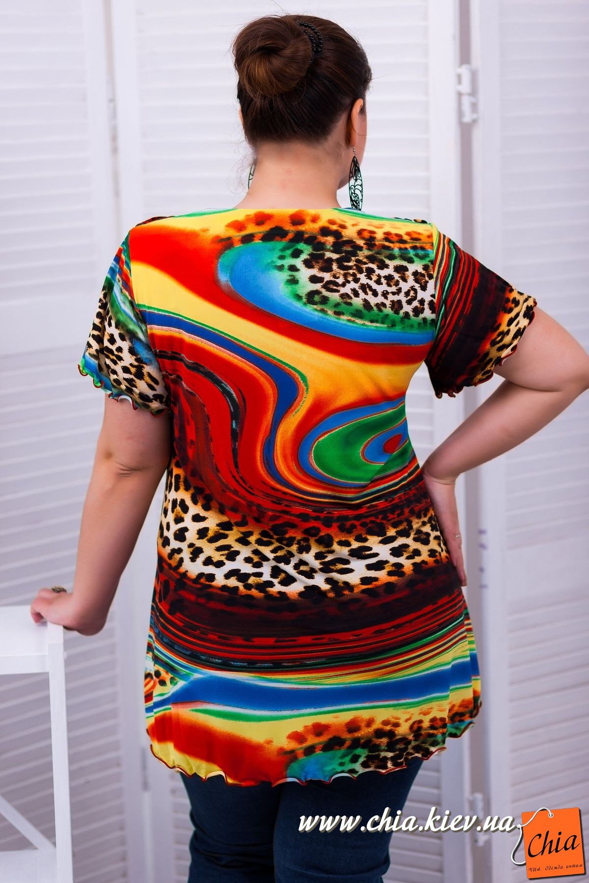 Туника с коротким рукавом