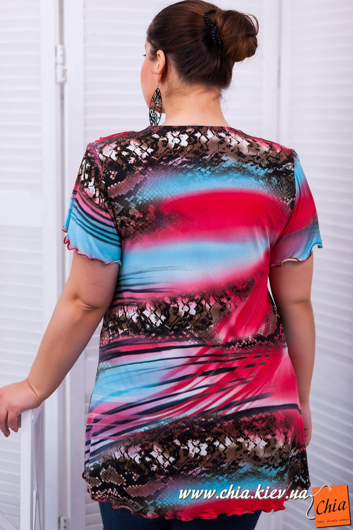 Туника с коротким рукавом