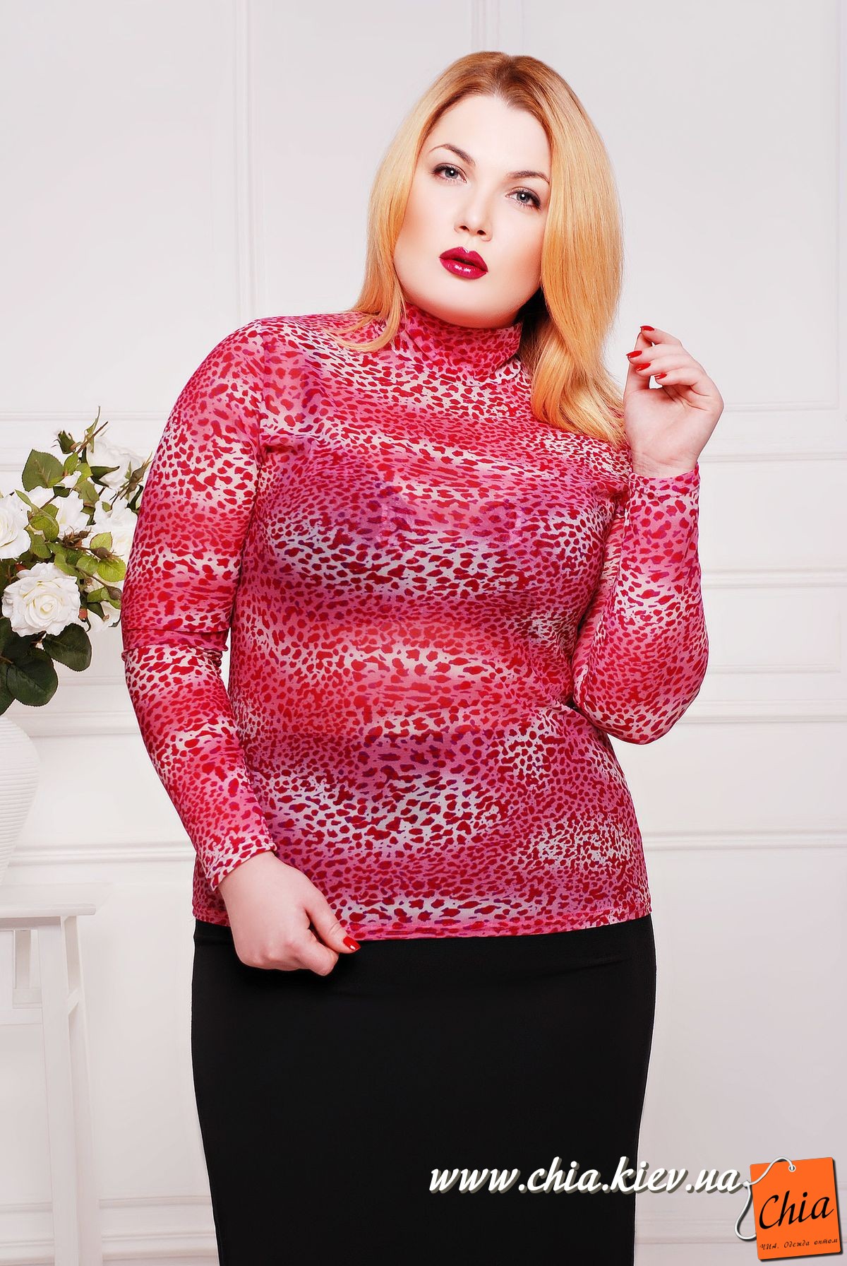 Гольф из стрейч-сетки