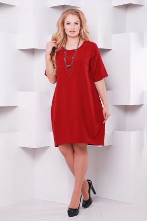 Tatiana: Платье с коротким рукавом ЖЕНЕВА красное - фото 1