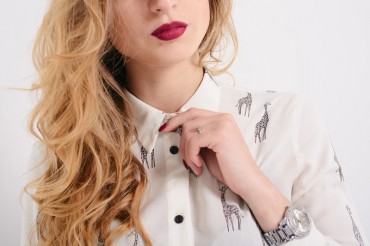 Ляпота: Блузка-рубашка "Жираф" 1057 - фото 4