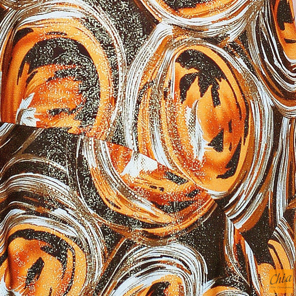 Туника с кольцом принт "круги"