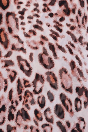Tatiana: Многослойная блуза принт "леопард" ВЕНЕРА коричневый - фото 3