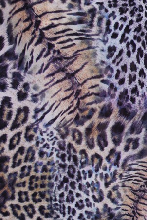 Tatiana: Многослойная блуза принт "леопард" ВЕНЕРА фиолетовый - фото 3