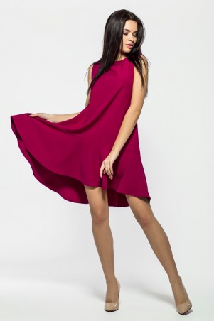 A-Dress: Праздничное платье из крепа с ассиметричным подолом 70310 - фото 1