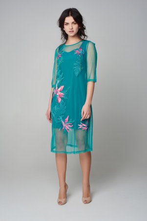 RicaMare: Нарядное платье с аппликацией RM291-17VC - фото 1