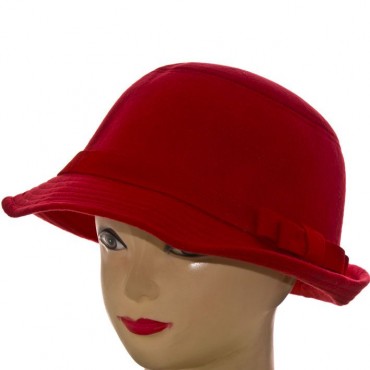Cherya Group: Шляпа фетровая F16009 красный - фото 1