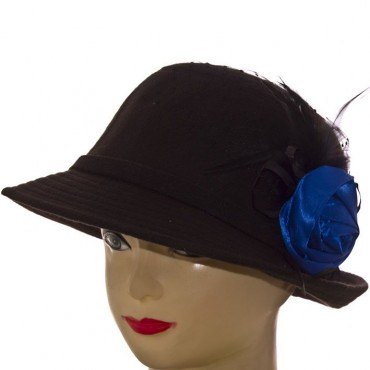 Cherya Group: Шляпа фетровая F16008 чёрный - фото 1