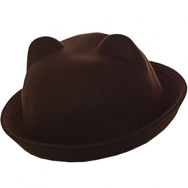 Cherya Group: Шляпа фетровая F16001 тёмно-коричневый - фото 1