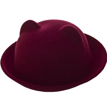 Cherya Group: Шляпа фетровая F16001 бордовый - фото 1