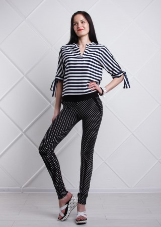 Losinelli: Лосины "Рубчик горох" В00331 - фото 1