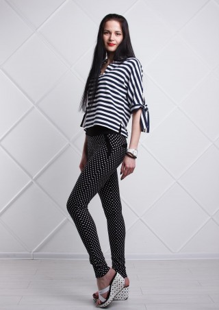 Losinelli: Лосины "Рубчик горох" В00331 - фото 3