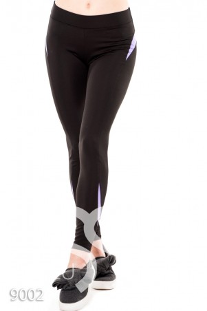 ISSA PLUS: Спортивные штаны 9002_черный/фиолетовый - фото 1