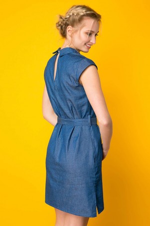 Zefir: Платье джинсовое с колье ДОННА синее - фото 3