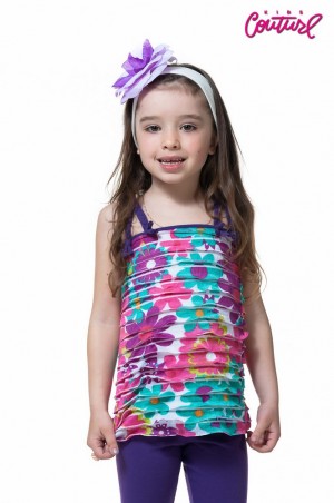 Kids Couture: Майка фиолетовая косичка 14100699 - фото 1