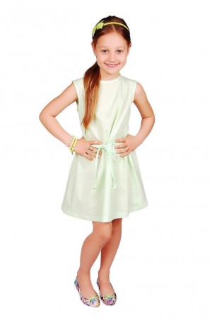 Kids Couture: Платье 15-309 в салатовый горох 61036719 - фото 1