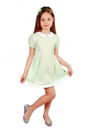 Kids Couture: Платье 15-316 в салатовую точку 61036707 - фото 1