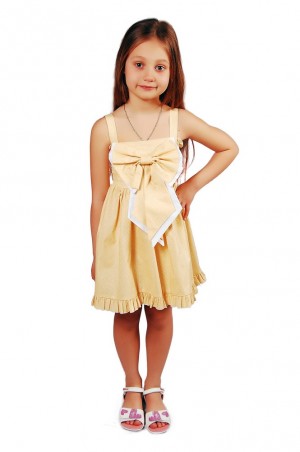 Kids Couture: Платье 15-305 в желтый горох 31008723 - фото 1