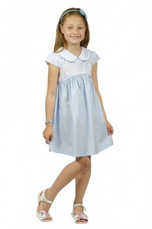Kids Couture: Платье 2015-4 в голубой горох 61007416 - фото 4