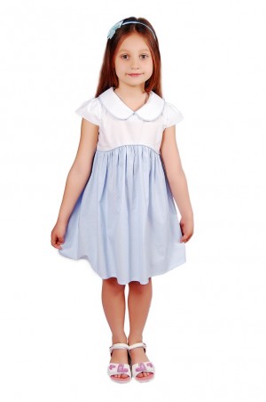 Kids Couture: Платье 2015-4 в голубой горох 61007416 - фото 1