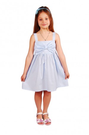Kids Couture: Платье 15-306 голубой горох 61036715 - фото 1