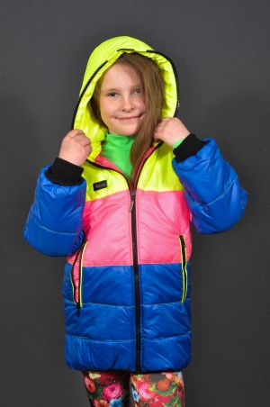 Leader Class Plus: Куртка Радуга (девочка, весна) 1551 - фото 2