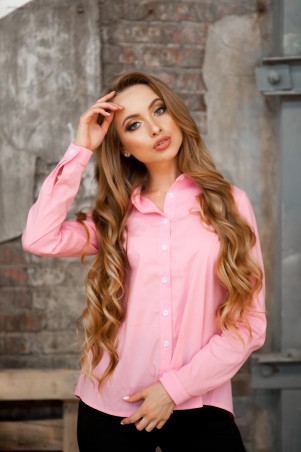 Fognar: Нежно-розовая рубашка 5406 - фото 1