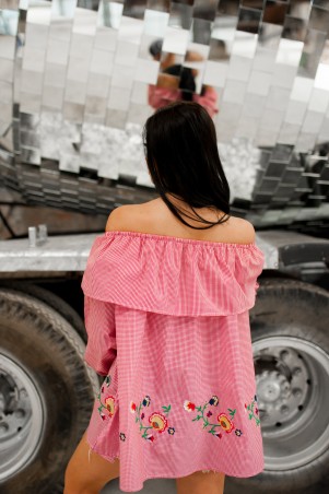 Fognar: Свободная блуза с открытыми плечами 1216/1 - фото 3
