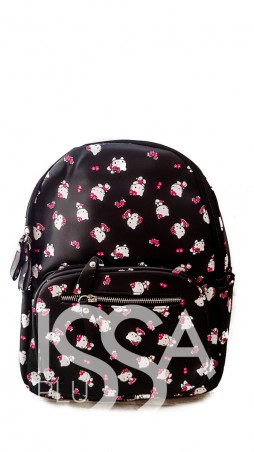 ISSA PLUS: Женский черный рюкзак с рисунками в стиле Hello Kitty ALL-3312_черный - фото 1