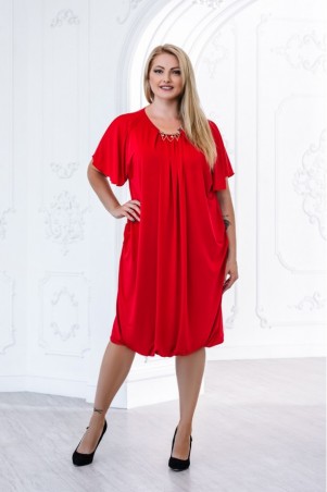 Juliana Vestido: Платье Сабина красное 2827 - фото 1