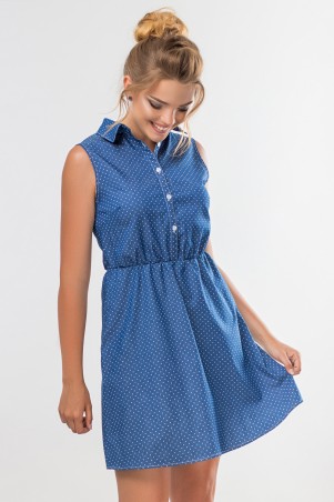 Garda: Платье-Рубашка В Горошек 300184 - фото 1