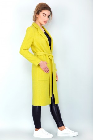 Garda: Пальто Лимонного Цвета 70002 - фото 1