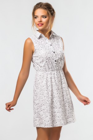 Garda: Платье-Рубашка Узоры На Белом 300209 - фото 1