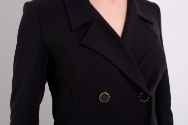 Lilo: Черное короткое платье-пиджак 2329 - фото 3