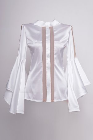 Daminika: Элегантная блуза из шёлка ”Жемчужина" 21712 W - фото 4