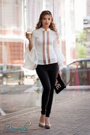 Daminika: Элегантная блуза из шёлка ”Жемчужина" 21712 W - фото 2