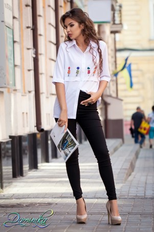 Daminika: Брюки-леггинсы "Strange" 31705 А - фото 1