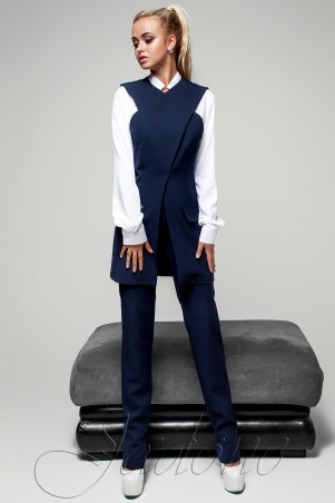 Jadone Fashion: Костюм Канди тёмно-синий - фото 1