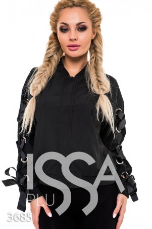ISSA PLUS: Куртки 3685_черный - фото 1