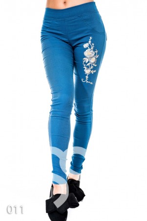 ISSA PLUS: Леггинсы 011_голубой - фото 1