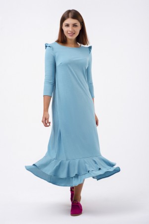 A-Dress: Оригинальное платье с двойной рюшей 70561 - фото 1