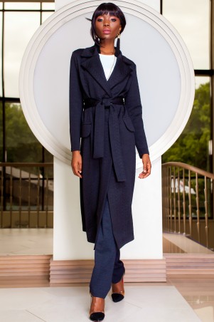 Jadone Fashion: Трикотажное пальто Лучини М1 - фото 1