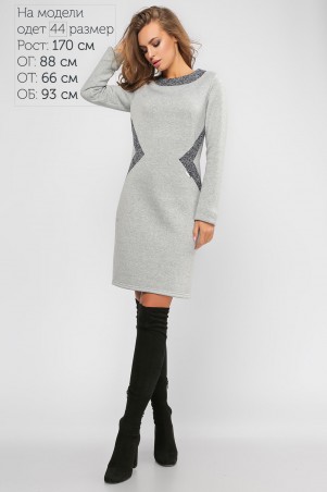 LiPar: Платье Ульяна 3102 светло-серый - фото 1