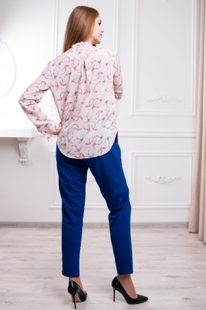 WearMe: Блуза с запахом пудра ласточки 1370 - фото 2