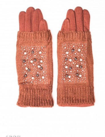 ISSA PLUS: Женские перчатки 4205_коричневый - фото 1