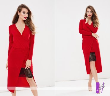 New Style: Комплект(платье и юбка) 1191_красный - фото 4