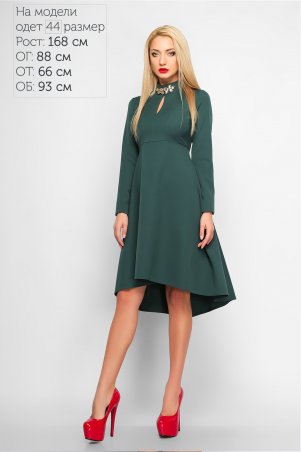 LiPar: Платье–маллет Марлен Зеленое 3164 зеленый - фото 1