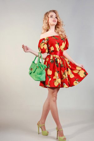 LiPar: Легкое платье из штапеля 618 красный - фото 1