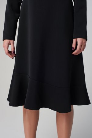 Marterina: Платье с рукавом и воланом по низу черное K08P29KM19 - фото 3