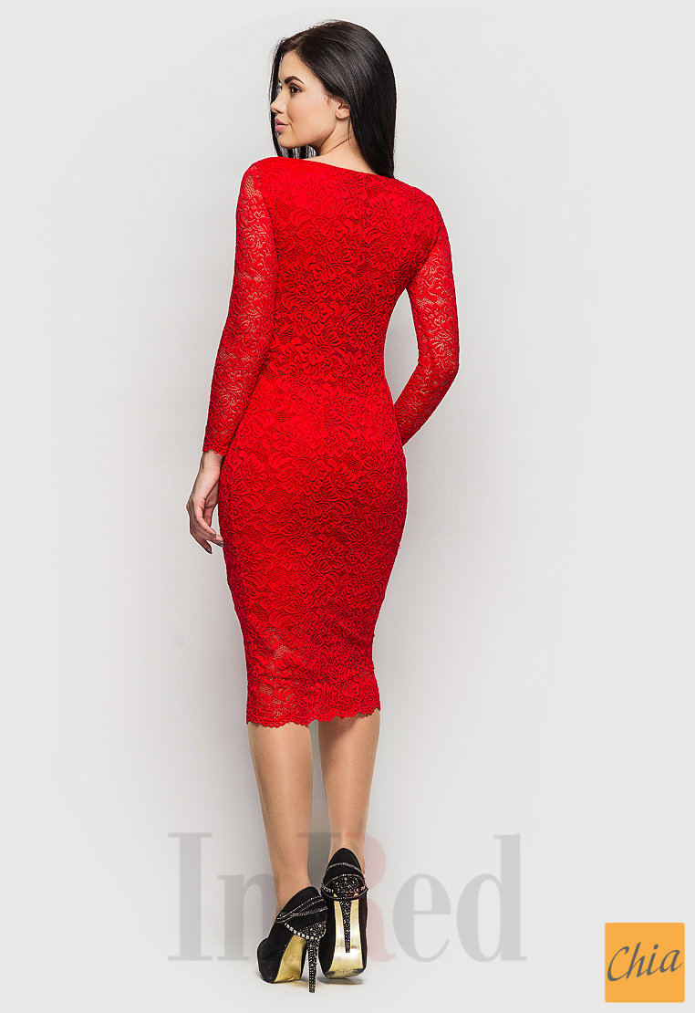 Платье "VERONICA" красное